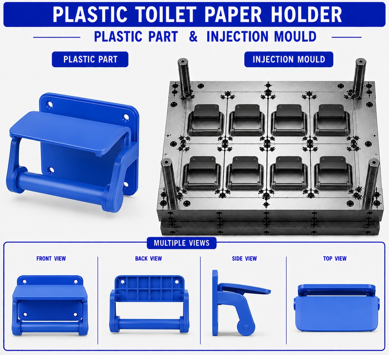 Plastic Toilet Paper Holder Mould and Moulding Service